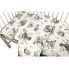 Baby Shop ágynemű huzat 100*135 cm - Erdei barátok zöld