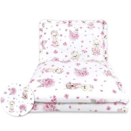 Baby Shop ágynemű huzat 100*135 cm - Balerina maci rózsaszín 