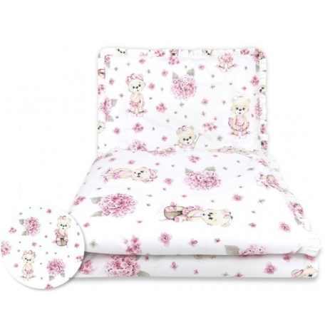 Baby Shop ágynemű huzat 100*135 cm - Balerina maci rózsaszín 