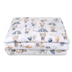 Baby Shop ágynemű huzat 100*135 cm - Kék lufis maci