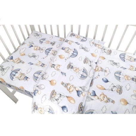 Baby Shop ágynemű huzat 100*135 cm - Kék lufis maci