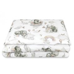   Baby Shop ágynemű huzat 100*135 cm - szivárványos elefánt