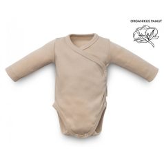   Kenguru Gold Átlapolt csecsemő kombidressz (56-62) mogyoró