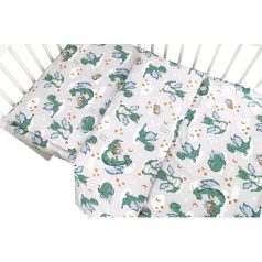 Baby Shop 2 részes babaágynemű - szürke/zöld sárkány 