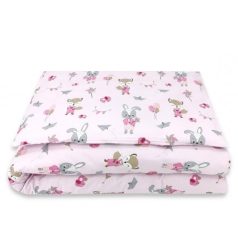   Baby Shop ágynemű huzat 100*135 cm - rózsaszín róka és nyuszi