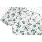 Baby Shop ágynemű huzat 100*135 cm - szürke/zöld sárkány 