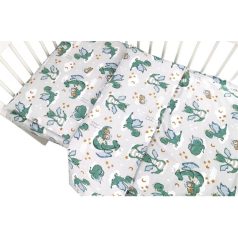   Baby Shop ágynemű huzat 100*135 cm - szürke/zöld sárkány 