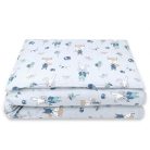 Baby Shop ágynemű huzat 100*135 cm - kék róka és nyuszi 