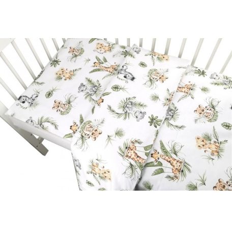 Baby Shop ágynemű huzat 100*135 cm - zöld szafari 
