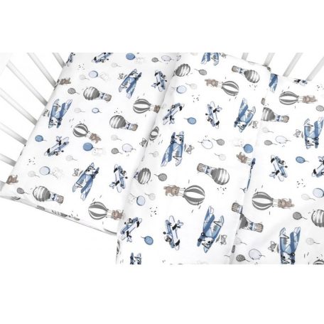 Baby Shop ágynemű huzat 90*120 cm - Kék repülő