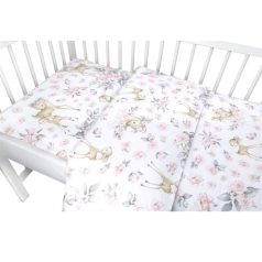 Baby Shop 4 részes babaágynemű - őzike rózsaszín