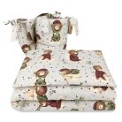 Baby Shop 3 részes ágynemű garnitúra - Maci a holdon 