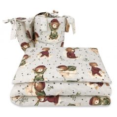 Baby Shop 3 részes ágynemű garnitúra - Maci a holdon 