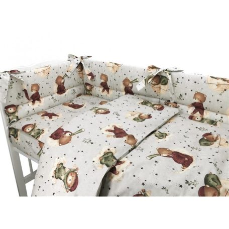 Baby Shop 3 részes ágynemű garnitúra - Maci a holdon 