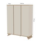 Faktum Sienna Cashmere 3 osztású szekrény