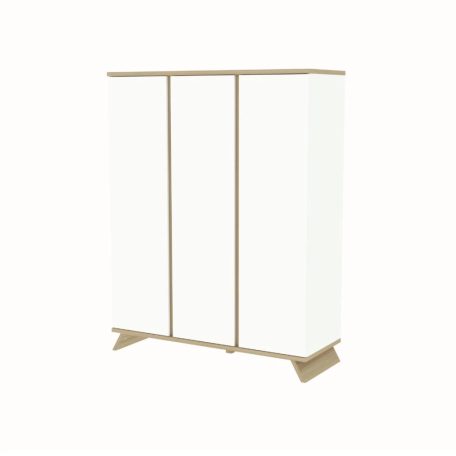 Faktum Sienna White 3 osztású szekrény