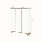 Faktum Sienna White 3 osztású szekrény