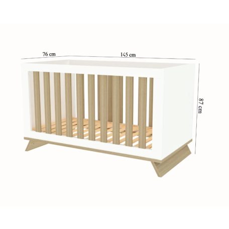 Faktum Sienna White átalakítható 140-es babaágy