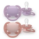 Philips AVENT SCF091/43 Játszócumi Ultrasoft Premium 6-18hó lányos 2 db