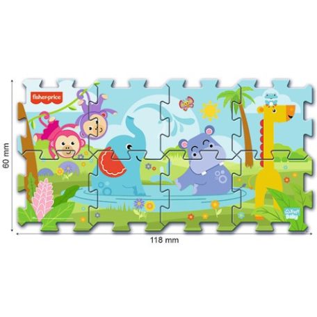 Fisher Price Trefl szivacs puzzle - állatos