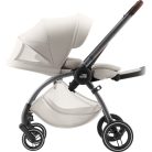 Britax Römer Rio Lux babakocsi szett (Rio babakocsi + mózeskosár) ajándék Baby-Safe Core hordozó + bázis -Soft Taupe