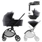 Britax Römer Rio Style babakocsi szett (Rio babakocsi + mózeskosár) ajándék Baby-Safe Core hordozó + bázis - Carbon Black
