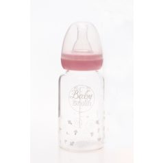 Baby Bruin hőálló üveg cumisüveg 120 ml - rózsaszín