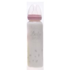 Baby Bruin hőálló üveg cumisüveg 240 ml - rózsaszín