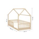Timba Montessori Házikós gyermekágy  166 cm x 86 cm