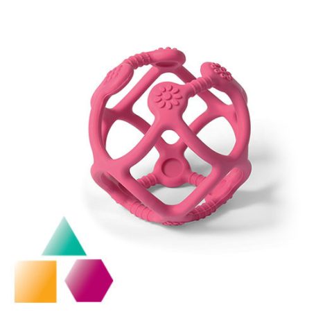 BabyOno szilikon rágóka Ortho gömb - Zöld