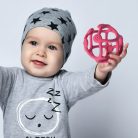 BabyOno szilikon rágóka Ortho gömb - Zöld