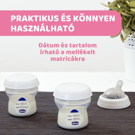 Chicco multifunkciós tejtároló 150 ml - 4 db