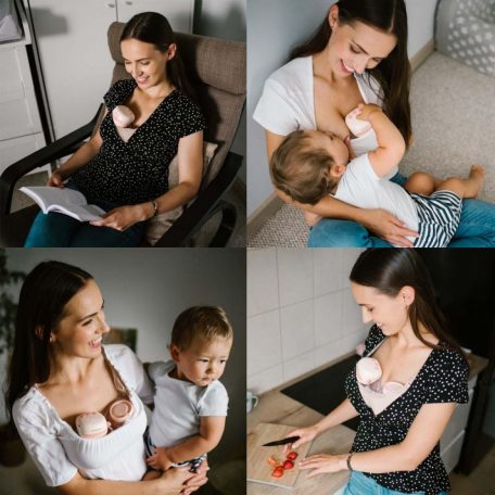 BabyOno Twinny elektromos mellen viselhető mellszívó,dupla