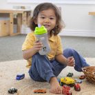 Chicco Kids Pop-Up 350ml szívószálas kulacs 2év+ Kék