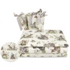 Baby Shop 3 részes ágynemű garnitúra - Erdei barátok natúr/zöld