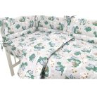 Baby Shop 3 részes ágynemű garnitúra - szürke/zöld sárkány 