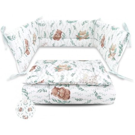 Baby Shop 3 részes ágynemű garnitúra - Lulu Natural menta