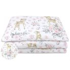 Baby Shop 3 részes ágynemű garnitúra - őzike szürke/rózsaszín 