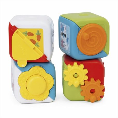 Chicco Multiaktív kockák 2in1
képtársítós logikai és kézkoordinációs játék 9 hó+