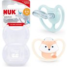 NUK Space szilikon cumi 0-6 hó 2db - Róka/szivárvány