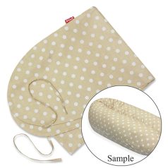   Scamp Formázható univerzális szoptatós párna pamut huzat - Beige Dots