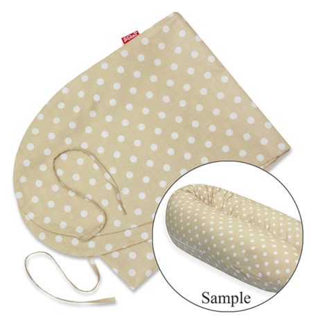 Scamp Formázható univerzális szoptatós párna pamut huzat - Beige Dots