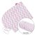 Scamp Formázható univerzális szoptatós párna pamut huzat - Zig Zag Pink White