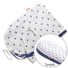   Scamp Formázható univerzális szoptatós párna pamut huzat - Blue White Star
