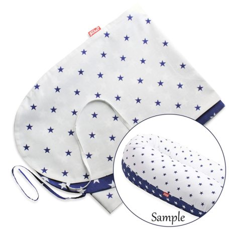 Scamp Formázható univerzális szoptatós párna pamut huzat - Blue White Star