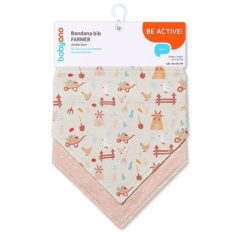 BabyOno előke háromszög 2db-os - farmer