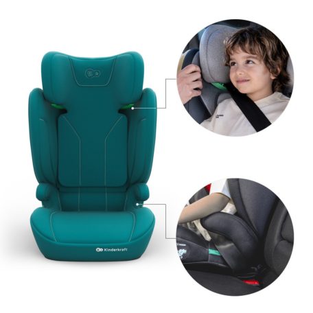 Kinderkraft  I-Spark 2 Plus  i-size gyerekülés 100-150 cm  - Green