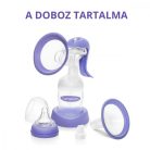 Lansinoh 2 fázisú kézi mellszívó + 160 ml cumisüveg szettben