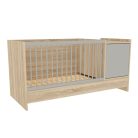 Babastar Harmony 1 ajtós kombiágy - Oak Grey