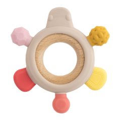 Baby-Nova szilikon és fa rágóka 3hó+ (lányos)